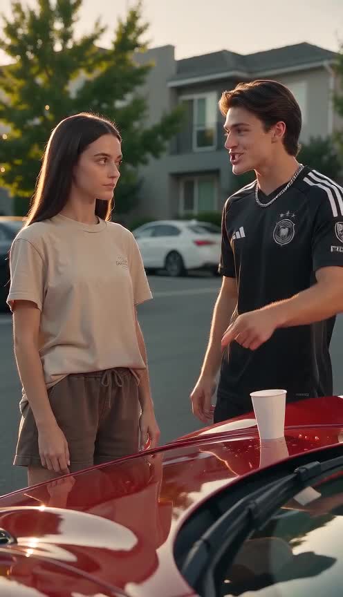 The Boy Who Mocked Her Beside the Red Car Never Expected What Followed