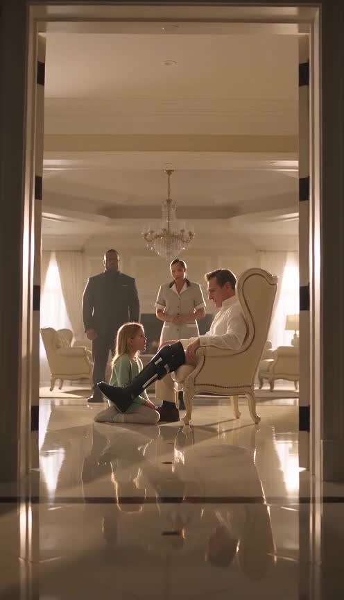 Little Girl Touches An Injured Man’s Leg Brace And Uncovers A Hidden Truth Inside His Mansion