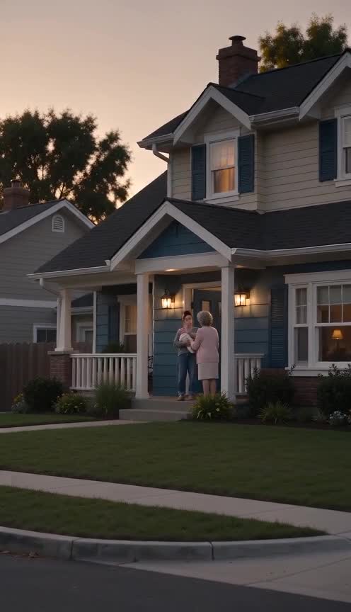 The Woman At The Door Came To Meet The Baby And Explain Why She Was Late