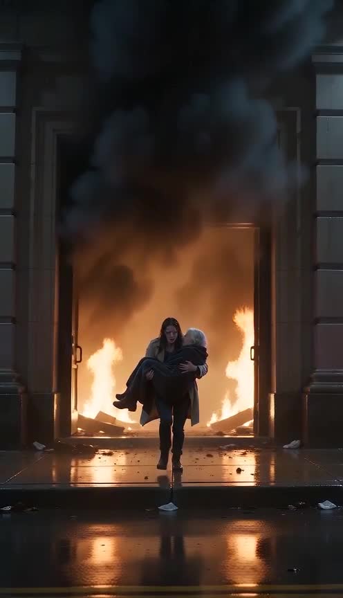She Ran Into the Fire to Save a Stranger, But a Powerful Man Refused to Let Her Disappear