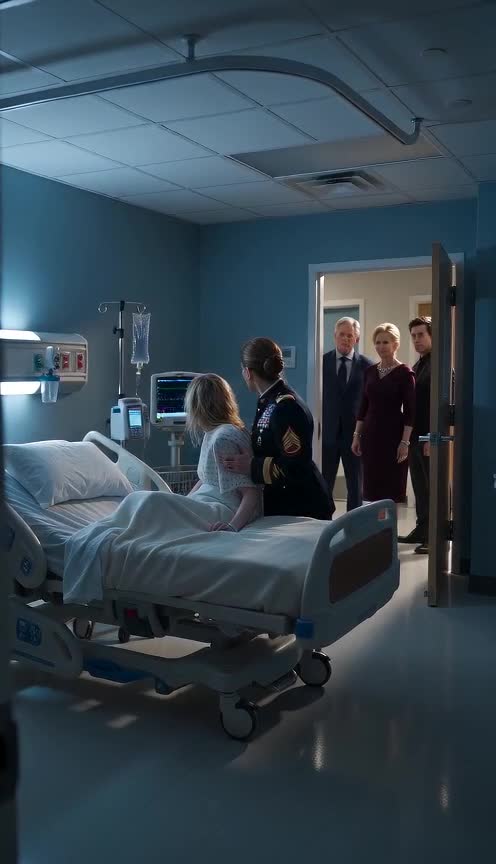 Injured Woman Reaches for Her Phone as Unexpected Visitors Reveal a Hidden Hospital Secret