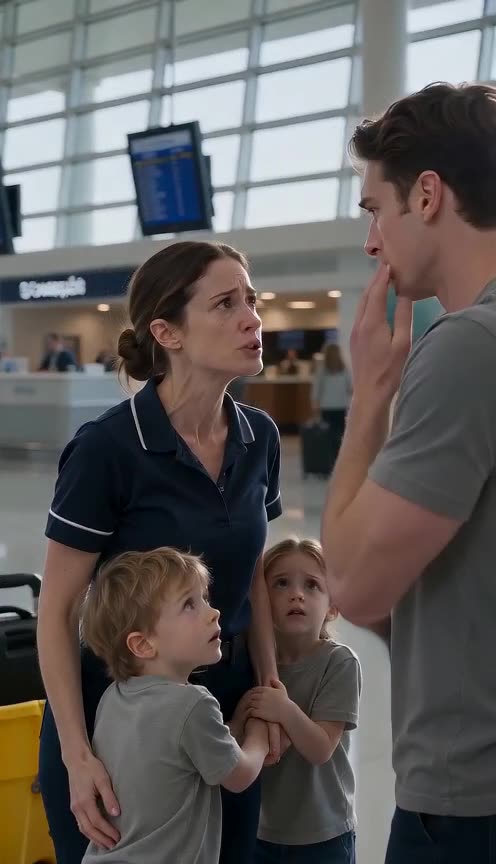 I Saw My Ex-Wife Cleaning at the Airport With Children Who Had My Eyes