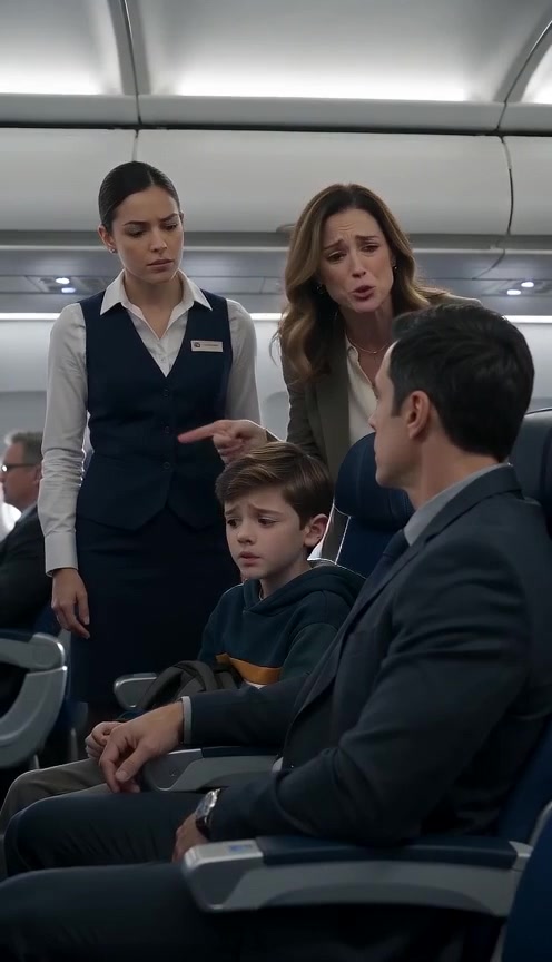 The Boy Whispered One Sentence That Exposed His Mother's Secret Plan on the Plane