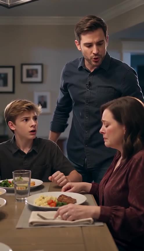 My Son Stood Up at Dinner and Exposed the Truth About His Cruel Father