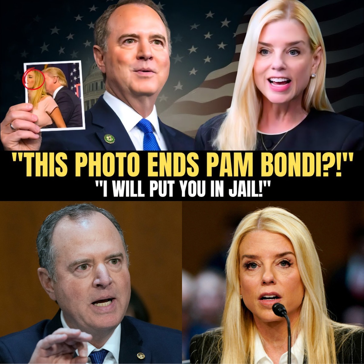 Legislative Oversight: Schiff Challenges DOJ Independence in Heated Bondi Hearing