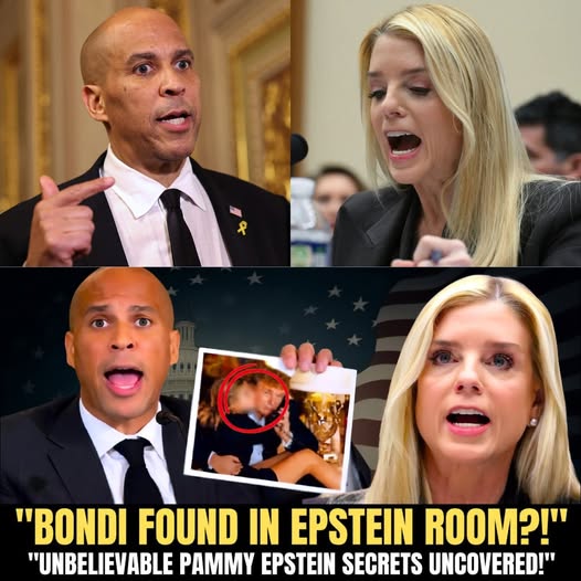 Cory Booker Confronts Pam Bondi During Epstein Hearing, Shocking Revelation Sparks Chaos and Raises Serious Oversight Questions