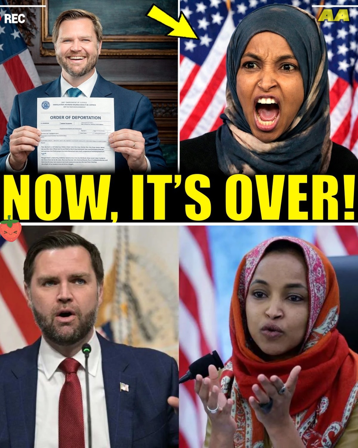 Ilhan Omar QUITS PARTY After JD Vance CONFIRMS Her DEPORTATION