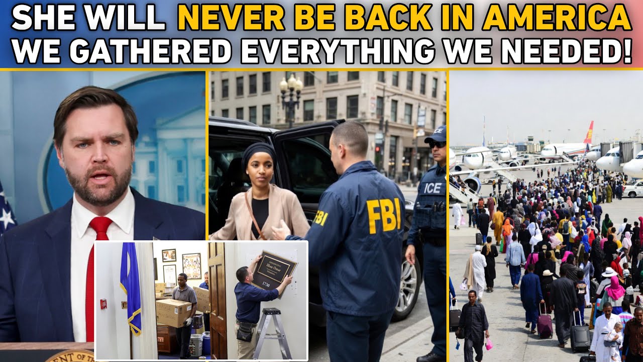 Ilhan Omar BREAKS DOWN CRYING After JD Vance Announces Her DEPORTATION REMOVAL HEARING!!