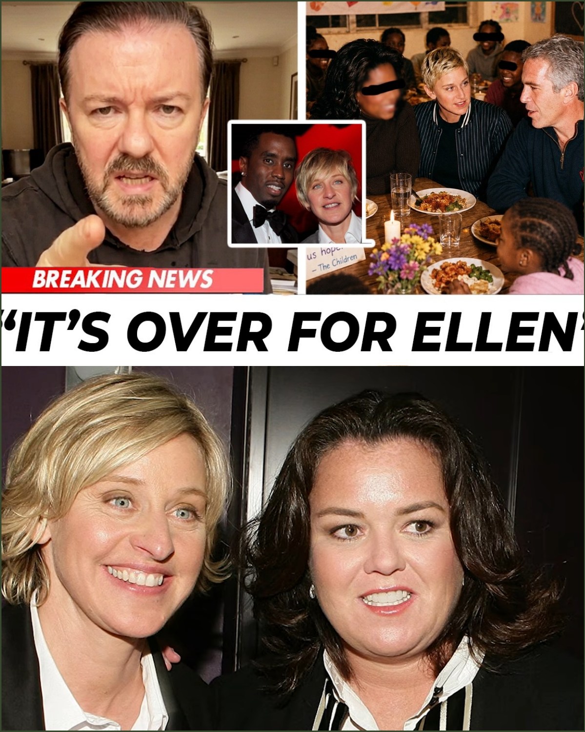 The Queen of Kindness and the Epstein Files: Why Ellen DeGeneres Fled to England as Hollywood’s Darkest Secrets Surface