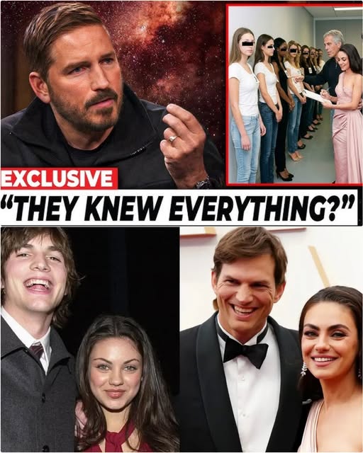Jim Caviezel Exposes Ashton Kutcher & Mila Kunis as Epstein’s Handlers and Recruiters for Hollywood