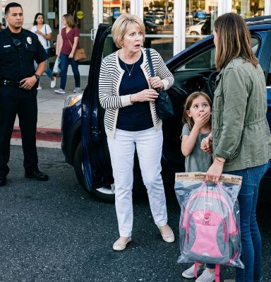 While we were out shopping, my eight-year-old suddenly grabbed my hand and whispered, “Mom—bathroom. Right now.” Inside the stall she leaned close and breathed, “Don’t move. Look.” I bent down—and went still. I didn’t cry. I didn’t panic. I handled it. And not long after, my mother-in-law’s face drained of color because.
