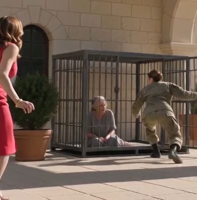 Why an Elite Wife Locked Her Elderly Mother-In-Law in a Metal Cage to Seize Her Millions, Unaware of the Hidden Camera Streaming to a Military Base