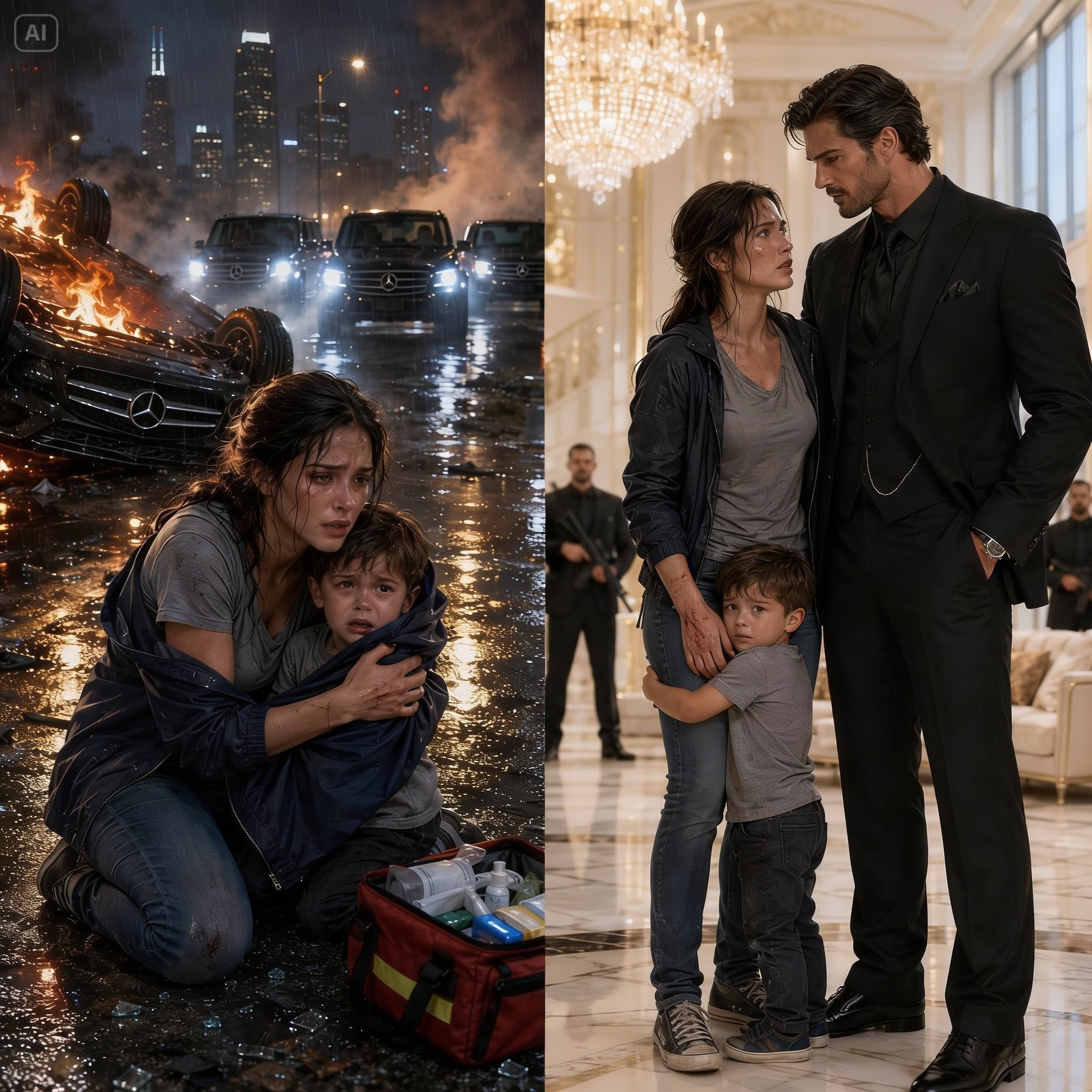 She Pulled the Mafia Boss’s Toddler From a Burning Mercedes, and When His Enemies Came for Her, He Said, “You Belong With Us Now”