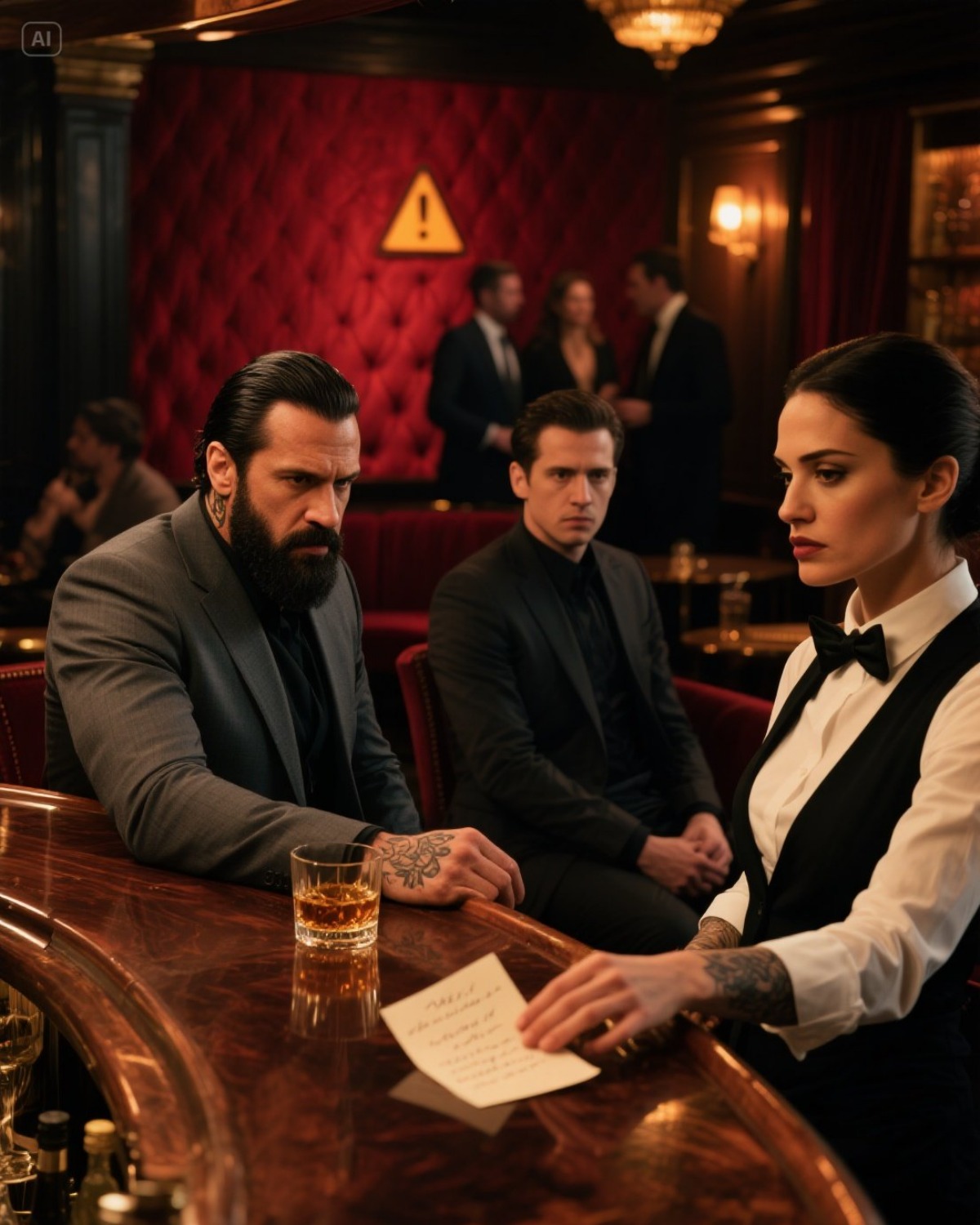 A Waitress Slipped the Mafia Boss a Note: “Don’t Drink. It’s a Trap. Leave Now.” - Then He Grabbed Her Wrist Instead.