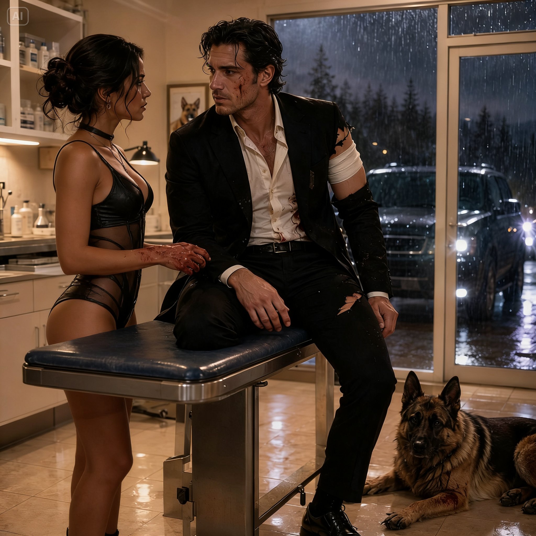 She Opened Her Clinic Door During a Storm to Save a Bleeding Stranger, Never Knowing He Was the Feared Mafia Boss Who Would Burn His Empire Down to Protect Her
