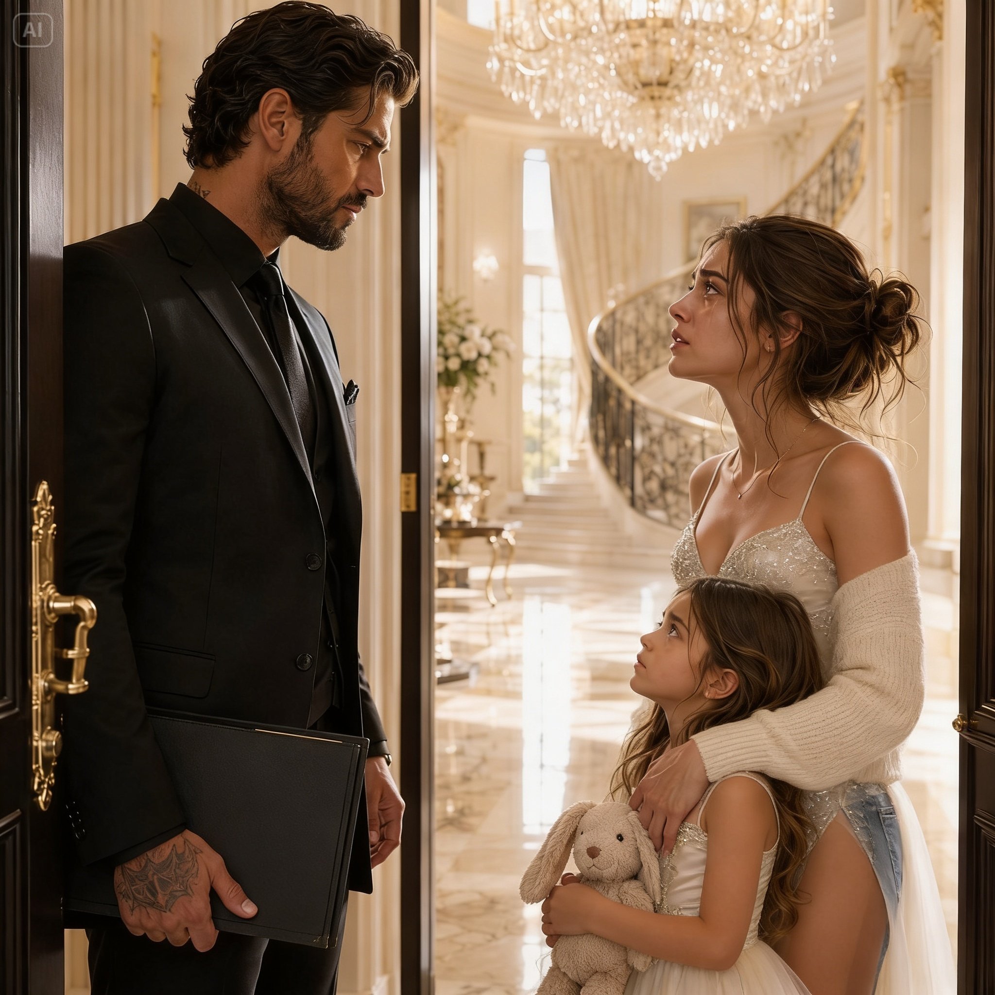 Her Poor Daughter Returned The Mafia Boss’s Wallet—Then He Came To Their Door With Adoption Papers, A Dangerous Promise, And A Love That Could Save Them Or Destroy Them