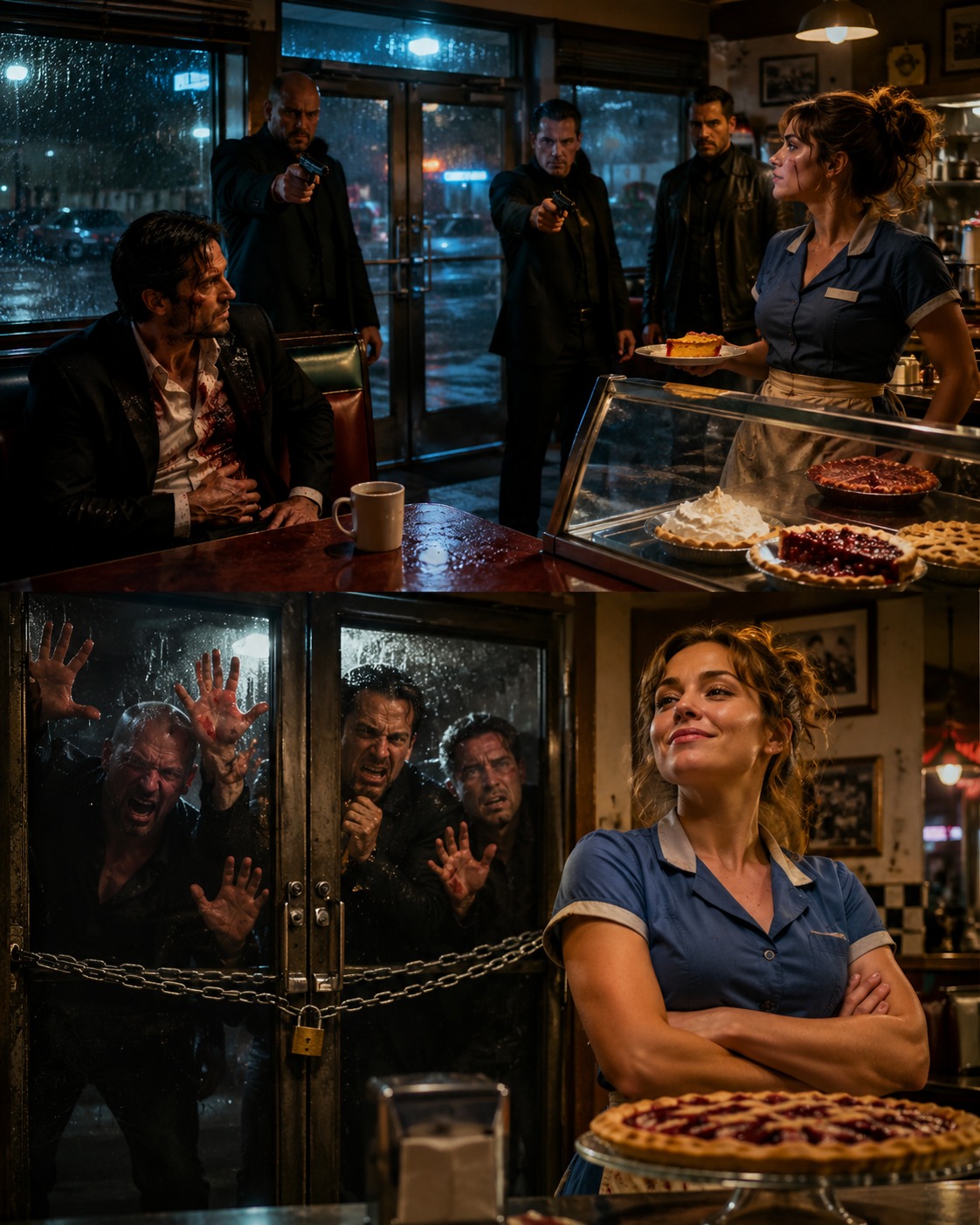 The Hitmen Cornered Billionaire Mafia Boss In A Diner...