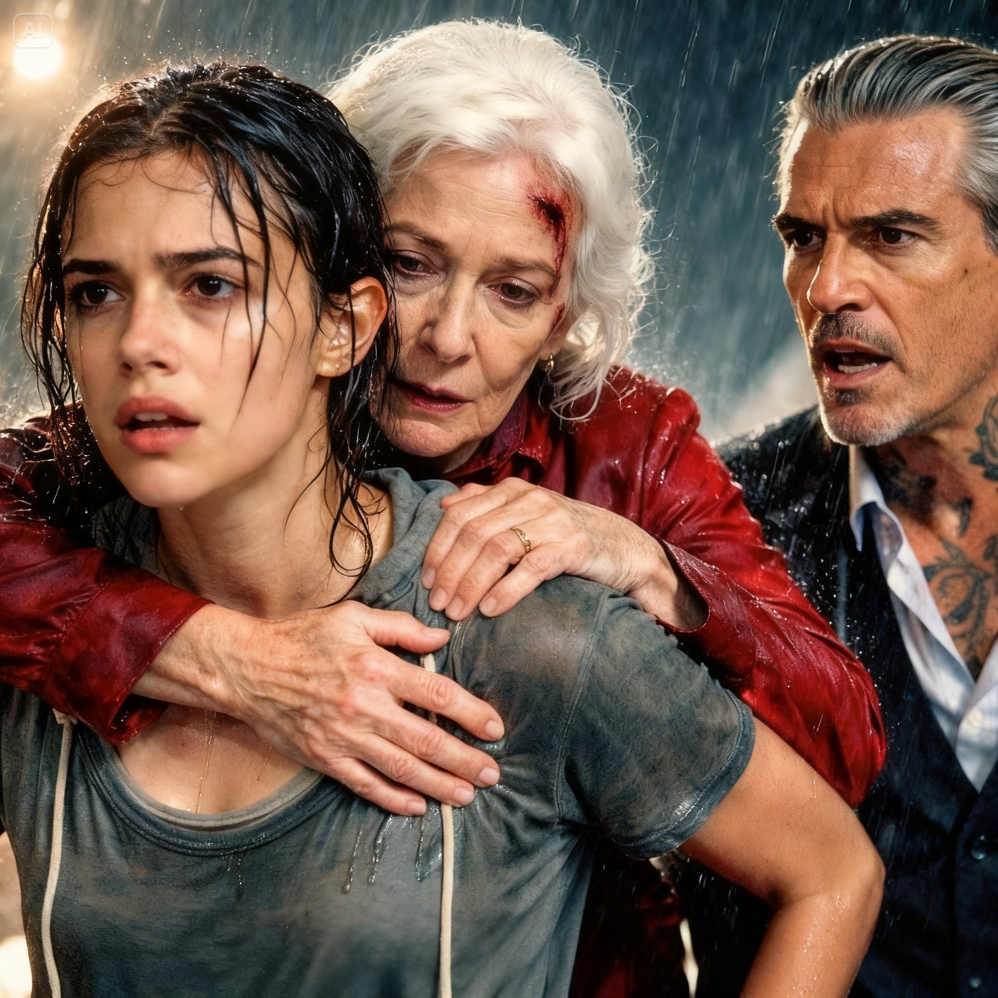 THE WAITRESS SAVED A DYING OLD WOMAN IN THE RAIN—THEN FOUND OUT SHE WAS THE MAFIA BOSS’S MOTHER