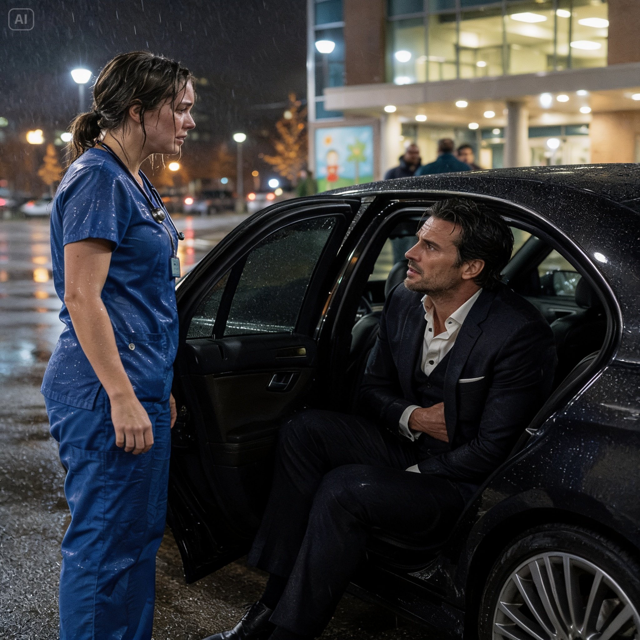 My Husband Left Me Crying in the Rain Like I Meant Nothing—Then the Most Dangerous Mafia Boss in the City Pulled Me Into His Car, Protected Me From My Husband’s Betrayal, and Never Let Me Go