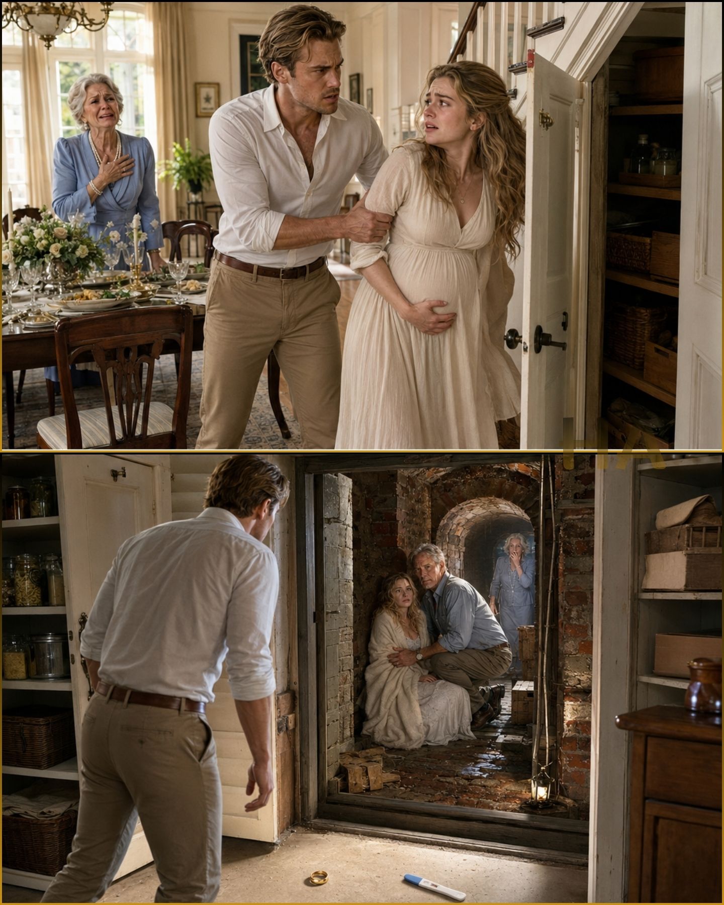 Billionaire Locked His Pregnant Wife in the Pantry to Please His Mother.... because His mother cried and said she had been disrespectful—At dawn, Billionaire opened the door expecting to find her apologetic, but She Was Gone and His Dead Father Was Calling His Name...