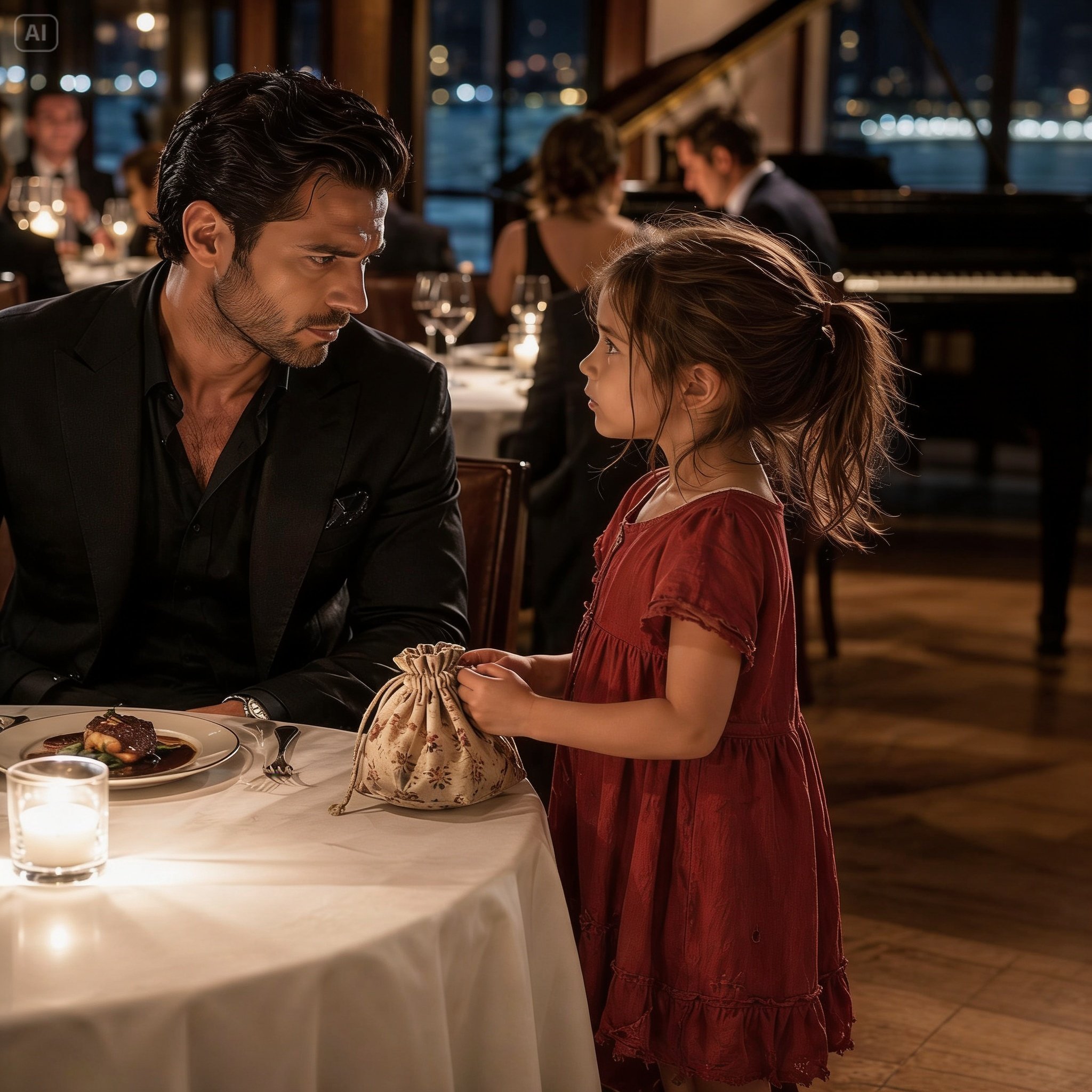 A Little Girl Offered Three Quarters to a Feared Mafia Boss to Scare Away Her Monsters—But When He Met Her Exhausted Nurse Mother, He Found the One Woman Who Could Save the Broken Man Inside Him