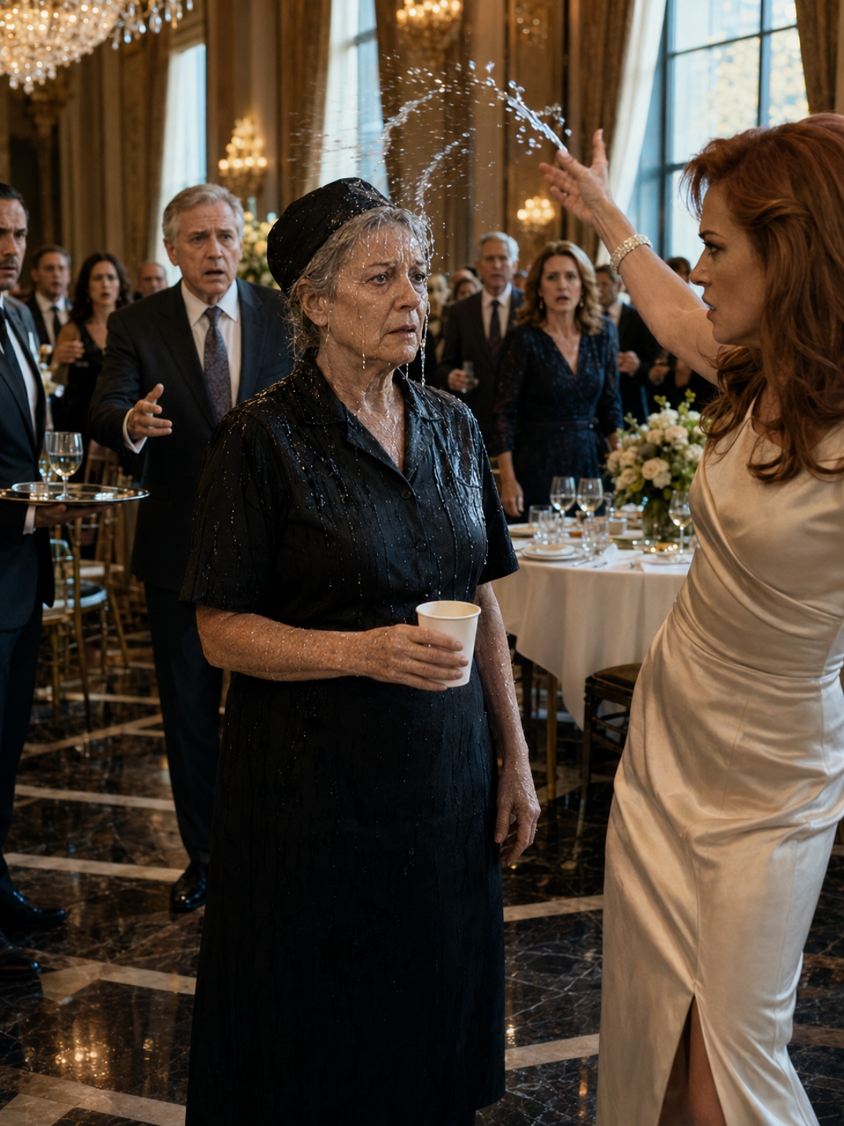 SHE THREW WATER IN MY FACE AND CALLED HIM “MY HUSBAND”—BUT HE HAD BEEN MINE FOR 34 YEARS