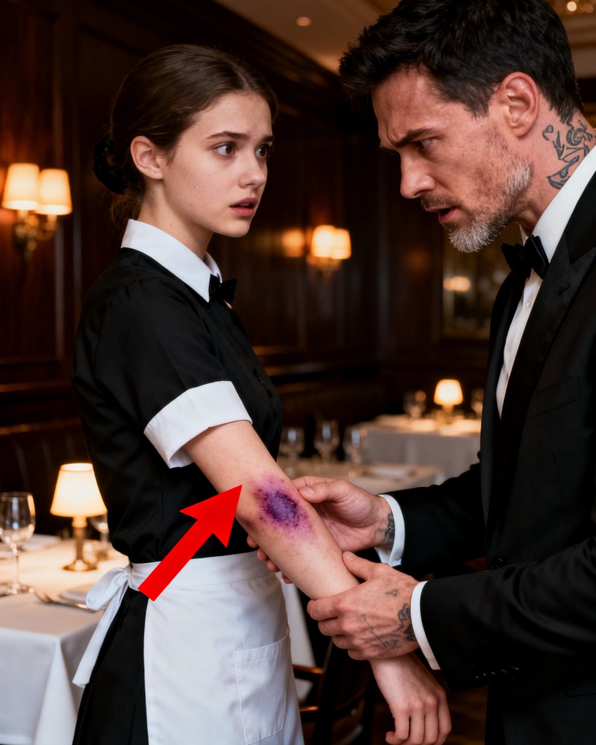 The Mafia Boss Froze When She Showed Up to Work With a Bruised Arm – Then He Roared, “Who Did This?”
