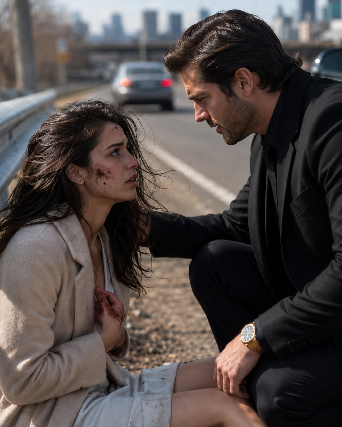 Her Ex Threw Her Out Of A Moving Car On The Highway — The Mafia Boss In The Next Lane Turned Around