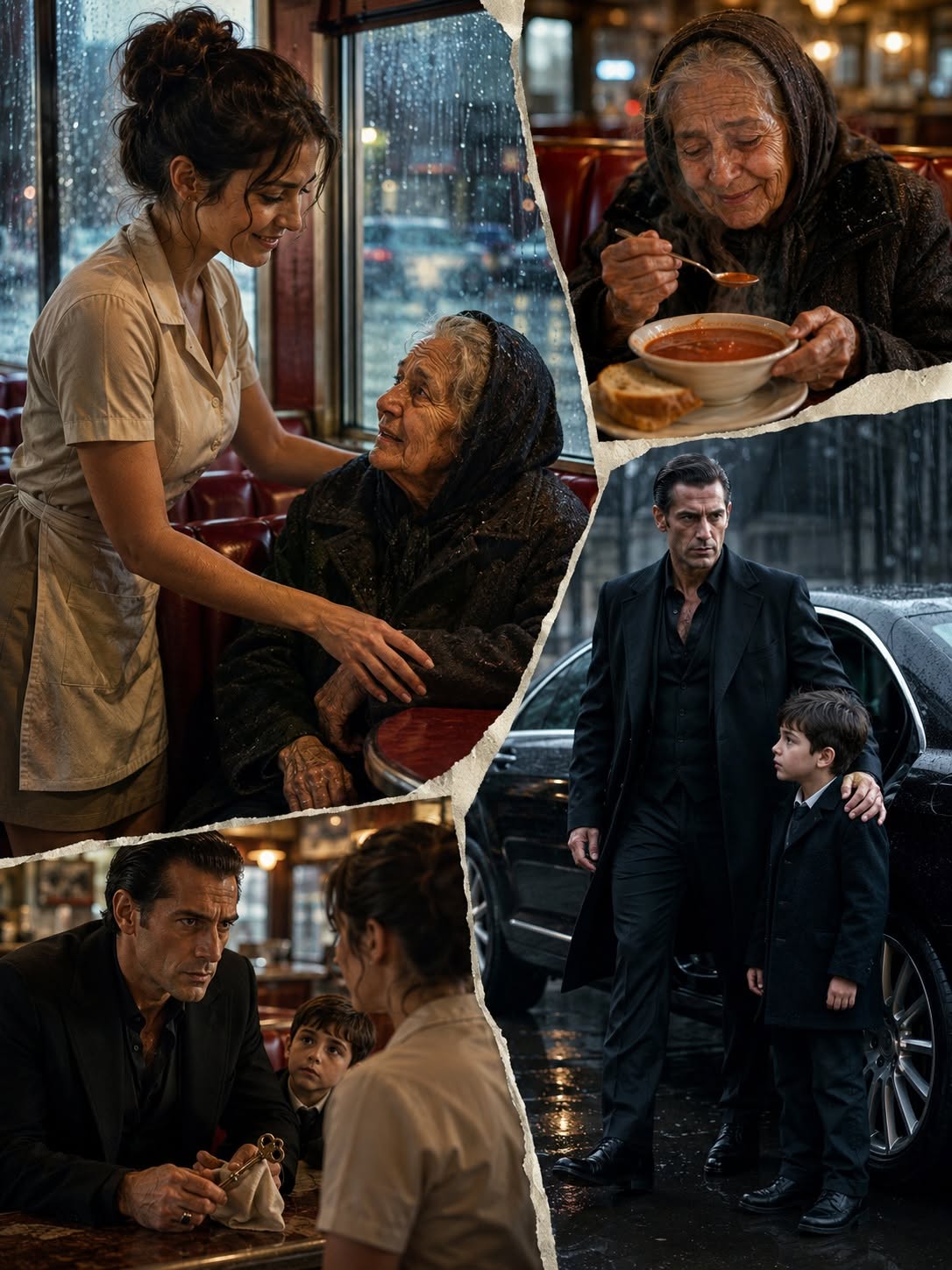 The first thing Anna Bennett noticed about the old woman was not her soaked coat or trembling hands.