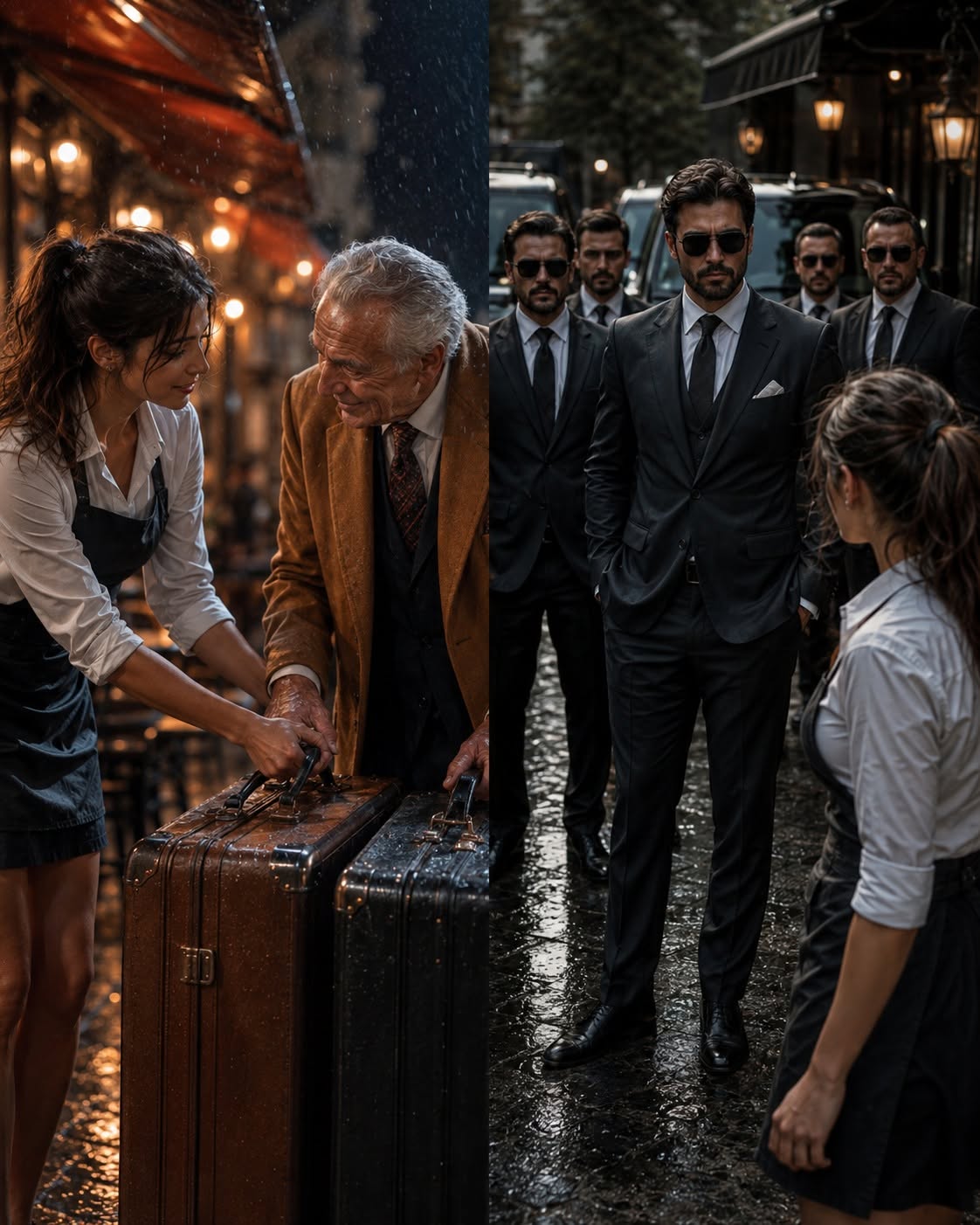 She Helped an Mafia Father Carry His Bags —The Next Day, the Mafia Boss Sends Four Bodyguards at Her…