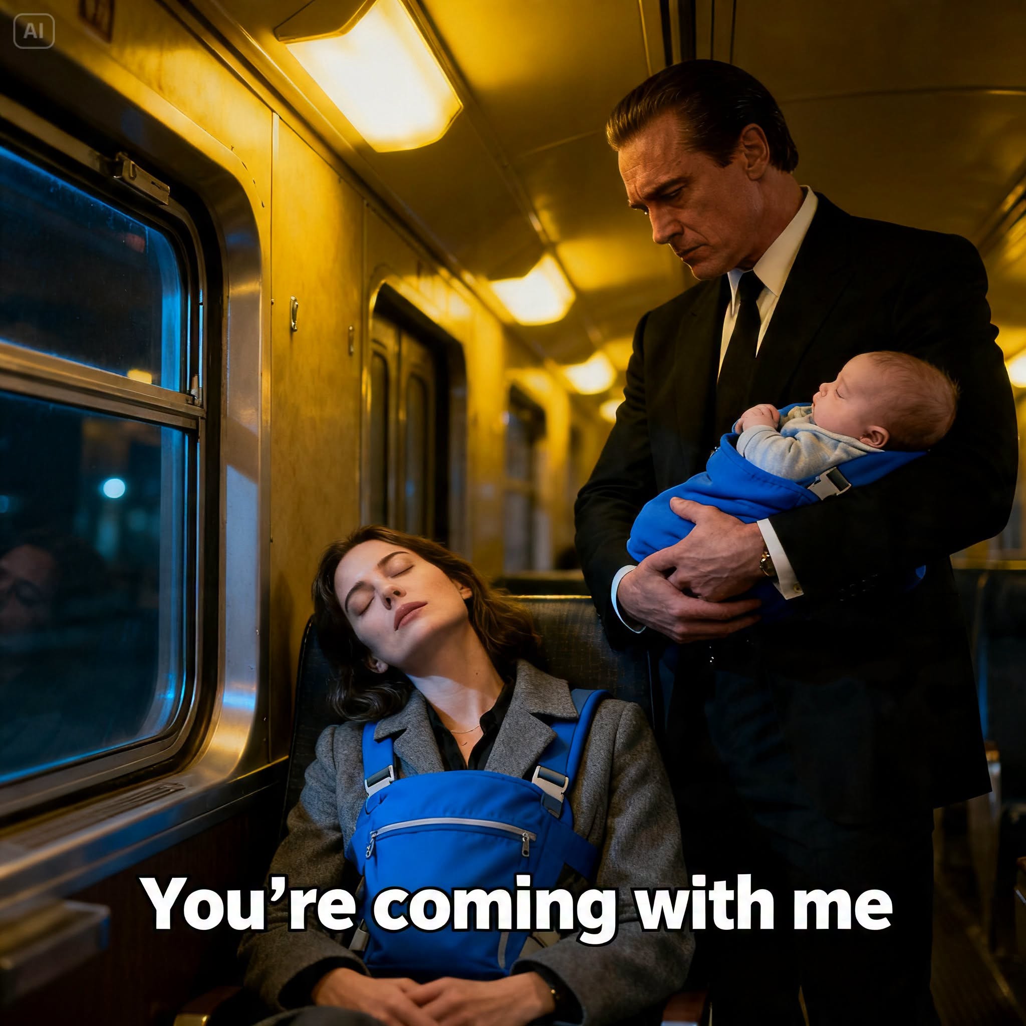 I FELL ASLEEP ON A LATE-NIGHT TRAIN WITH MY BABY STRAPPED TO MY CHEST