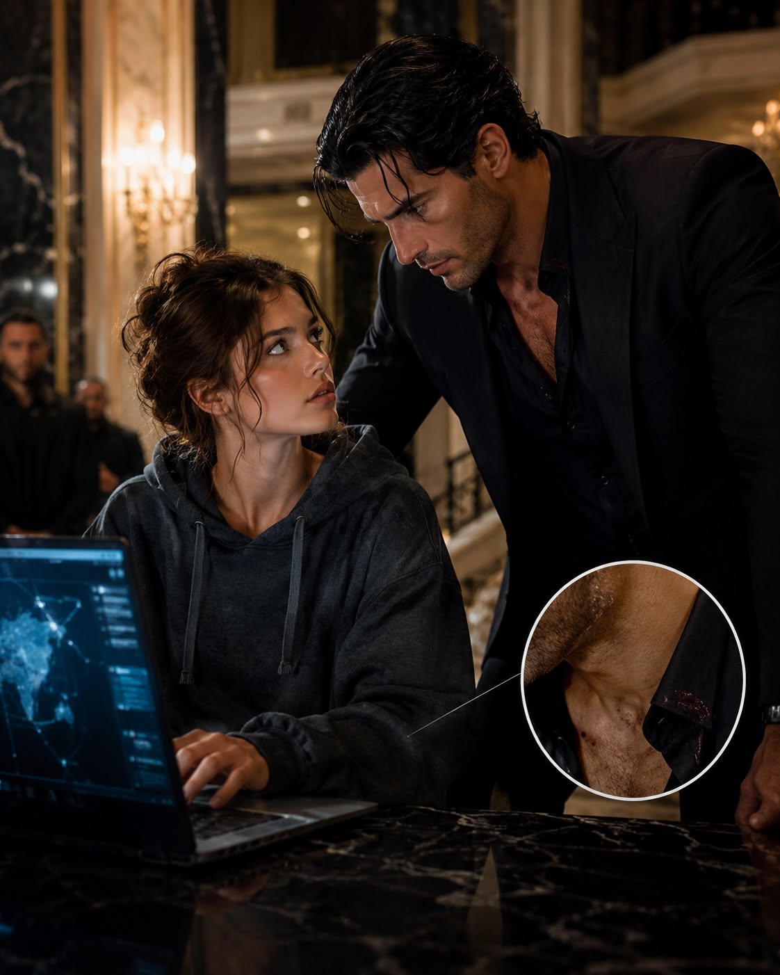 The mansion went black while Natalie’s fingers were still hovering over Dante Russo’s security console.