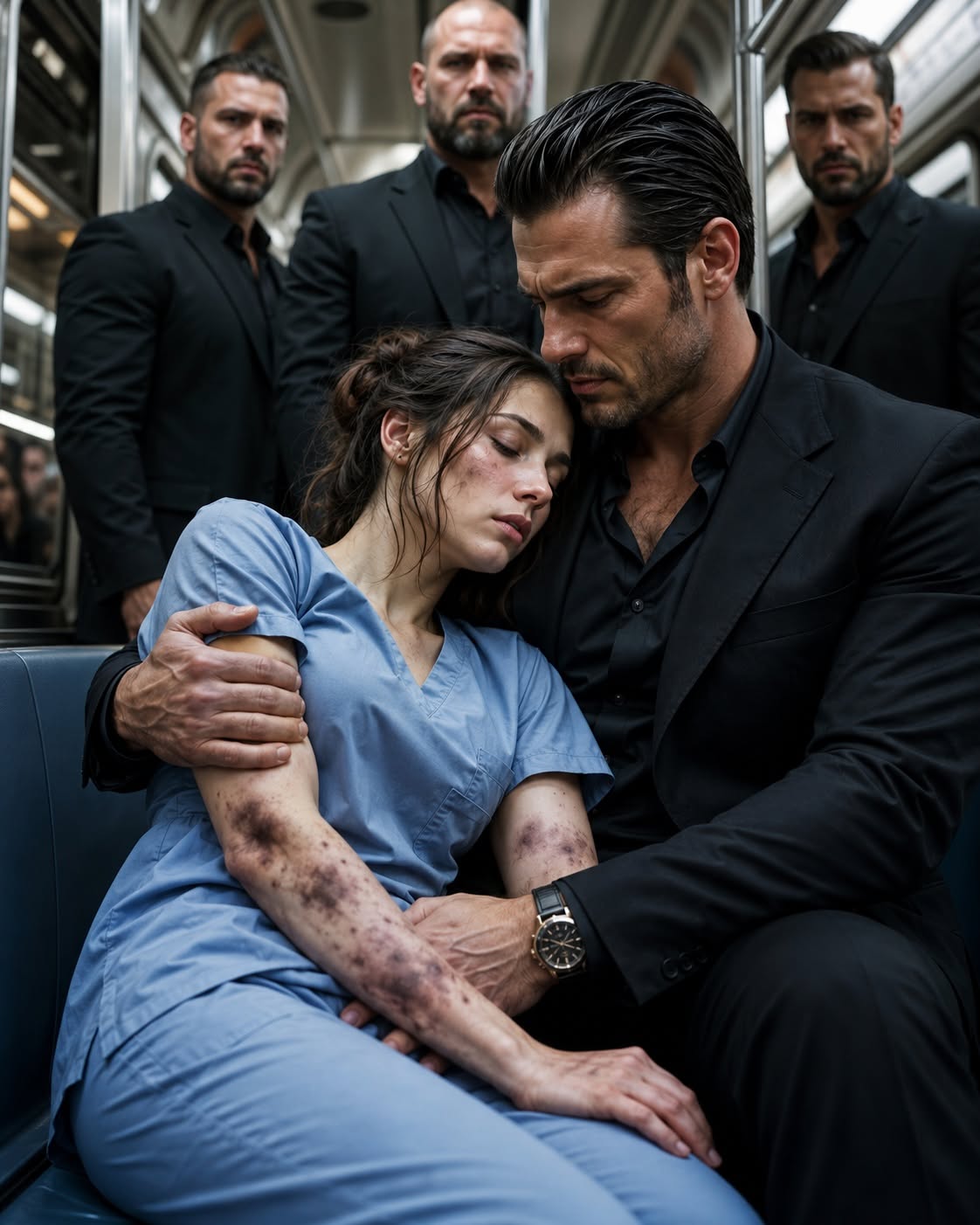 "Subway Collapse Exposed My Hidden Bruises — The Mafia Boss Who Caught Me Changed Everything"