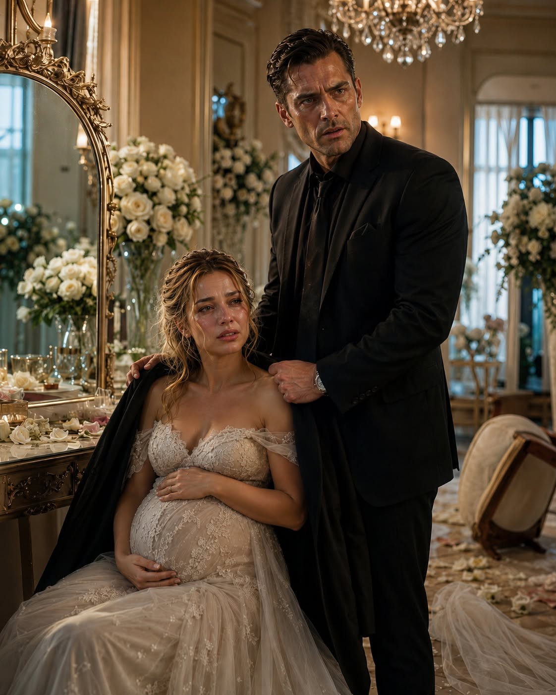 THE MAFIA KING WALKED INTO HER WEDDING TO SAY GOODBYE — THEN FOUND HER PREGNANT, BRUISED, AND BEGGING HIM TO RUN