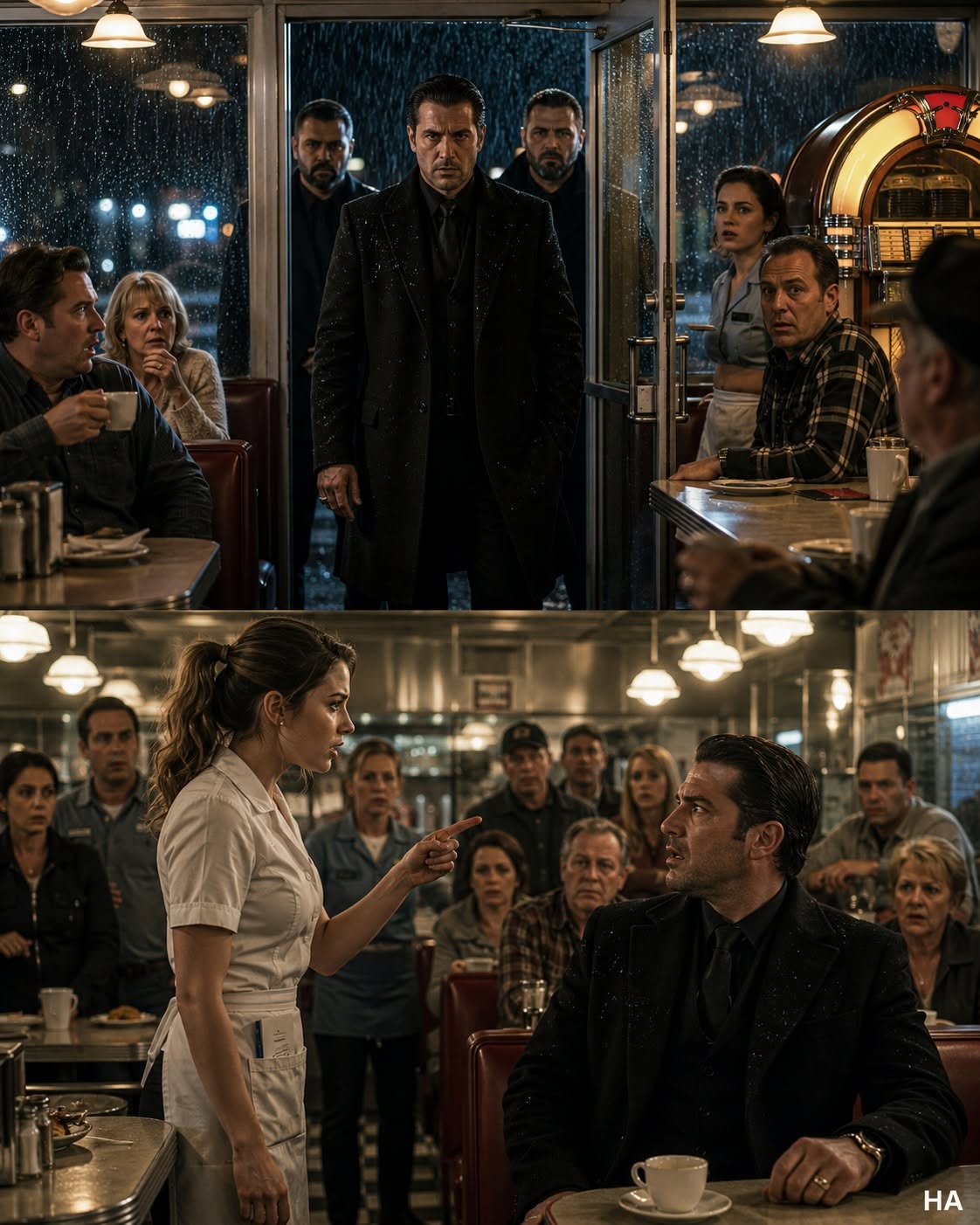 The Mafia Boss Thought He Could Scare the Waitress—Until Her Warning Made the Entire Diner Go Silent