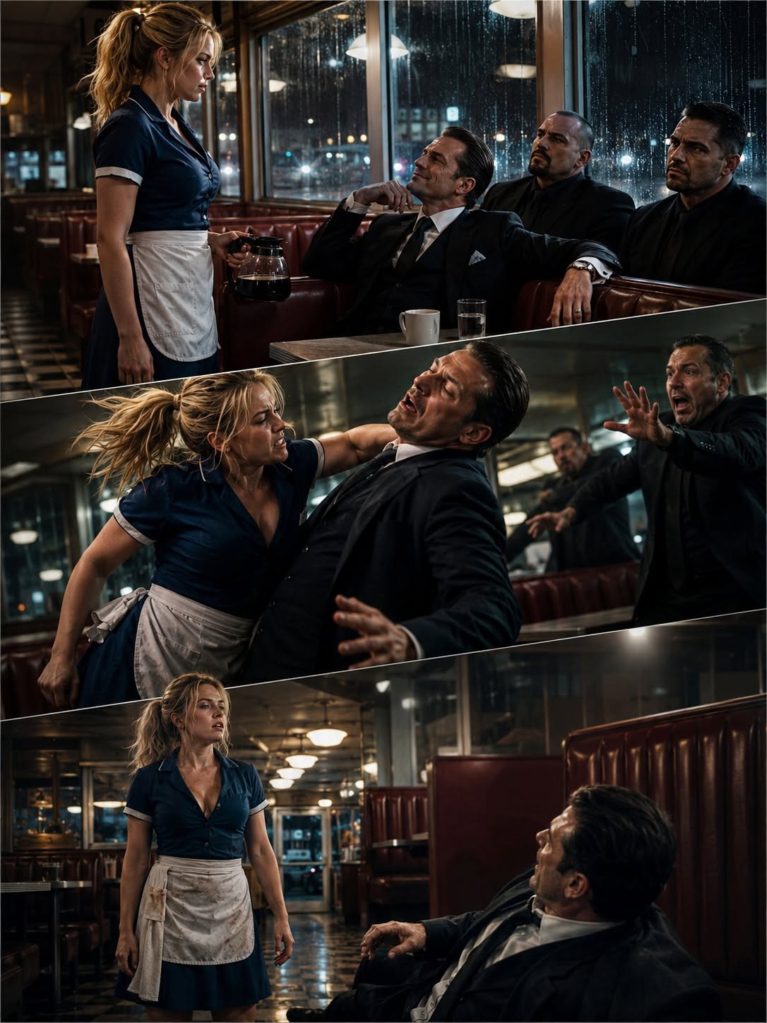 The Mafia Boss Mocked the Waitress in Front of Everyone—