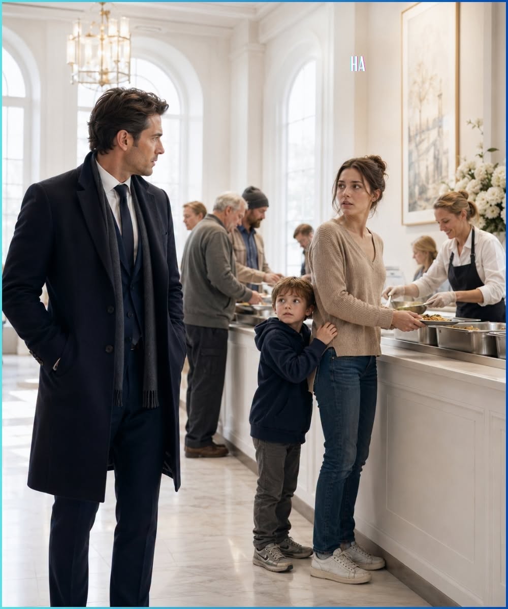 The Billionaire Saw His Ex Waiting for Food at His Shelter, and the Little Boy Beside Her Called Her Mom