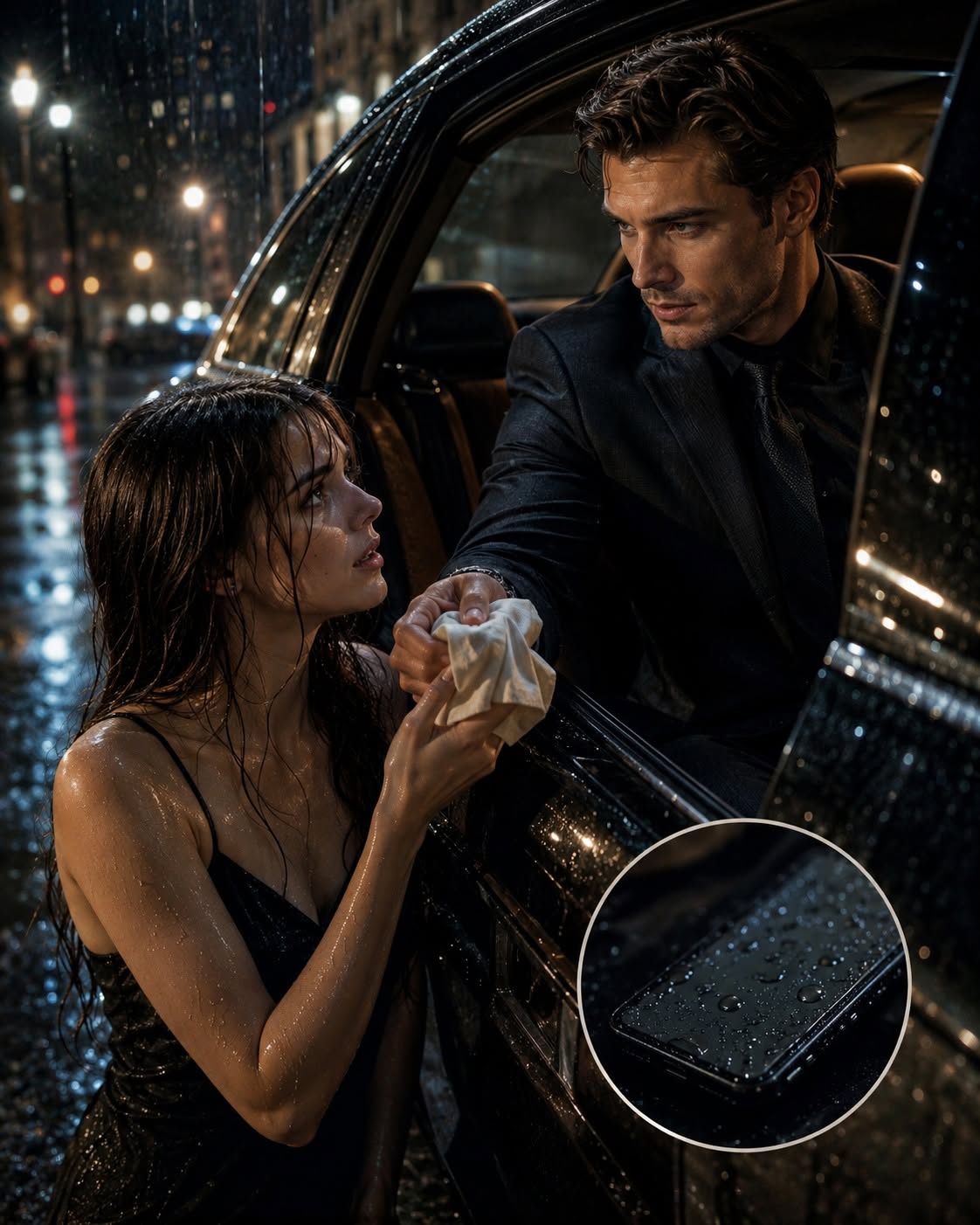 Her Ex Left Her in the Rain. The Stranger in the Black Car Made Him Regret It.