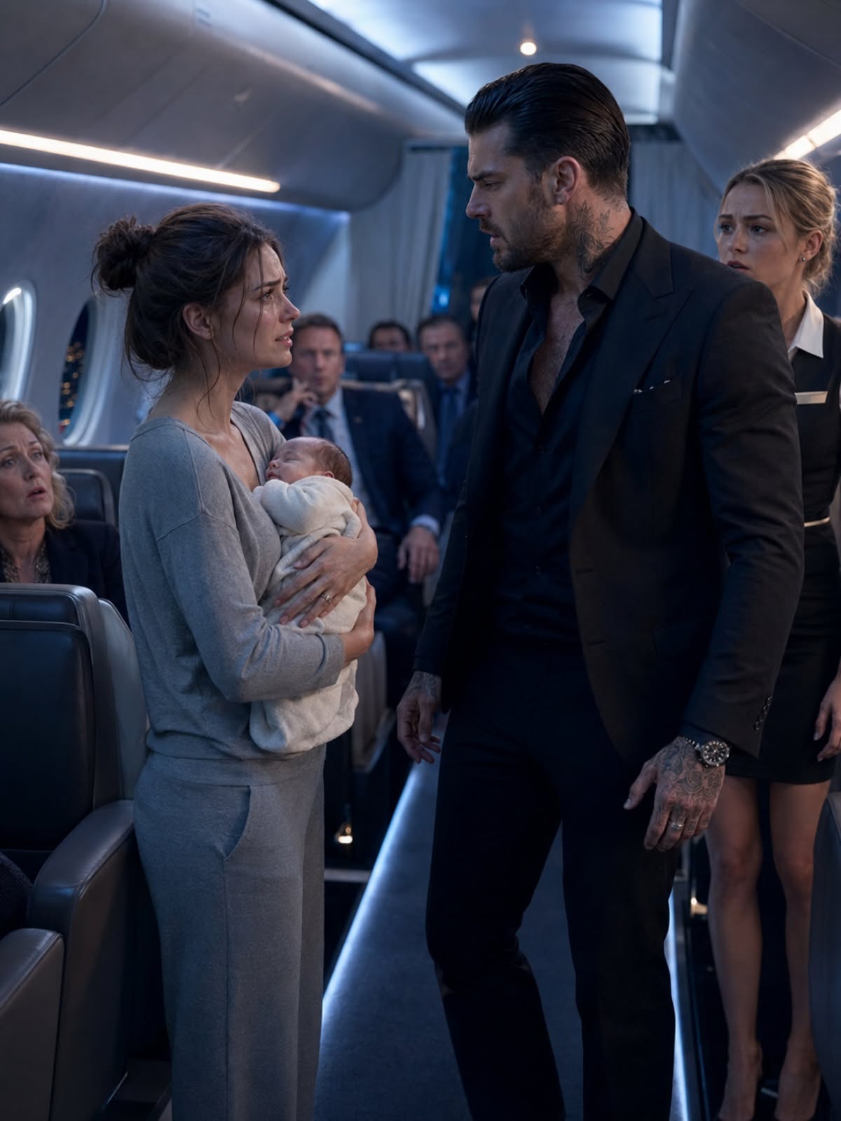 The Mafia Boss’s Baby Wouldn’t Stop Crying on the Plane—Until a Single Mom Did the Unthinkable