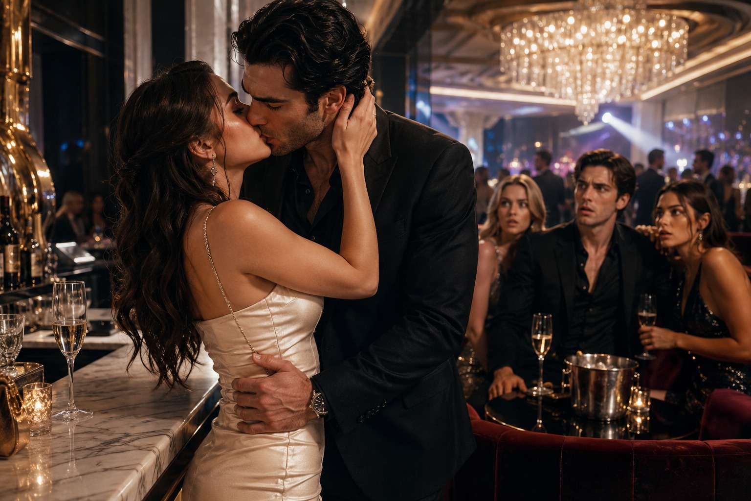 After Catching Her Boyfriend Cheating in a Manhattan Club, She Kissed a Stranger for Revenge