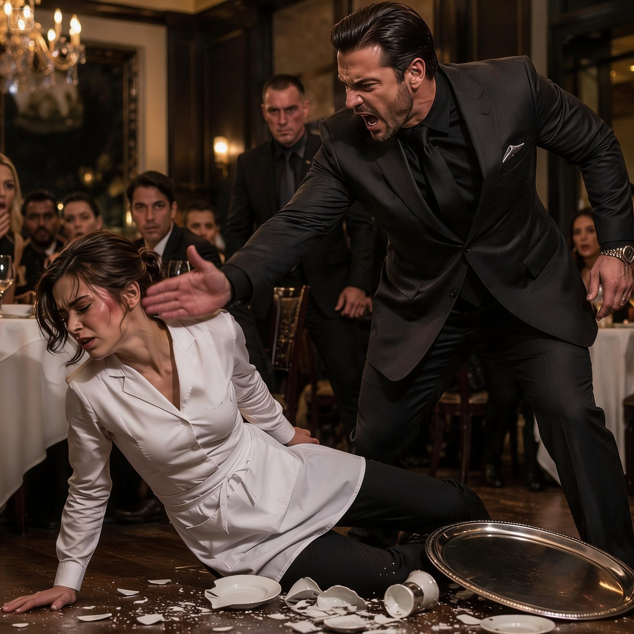 The Mafia Boss Slapped the Shy Waitress and Called Her a Thief—But When She Called Her Father, the Man Who Loved Her Realized She Had Been Hiding a Deadly Empire