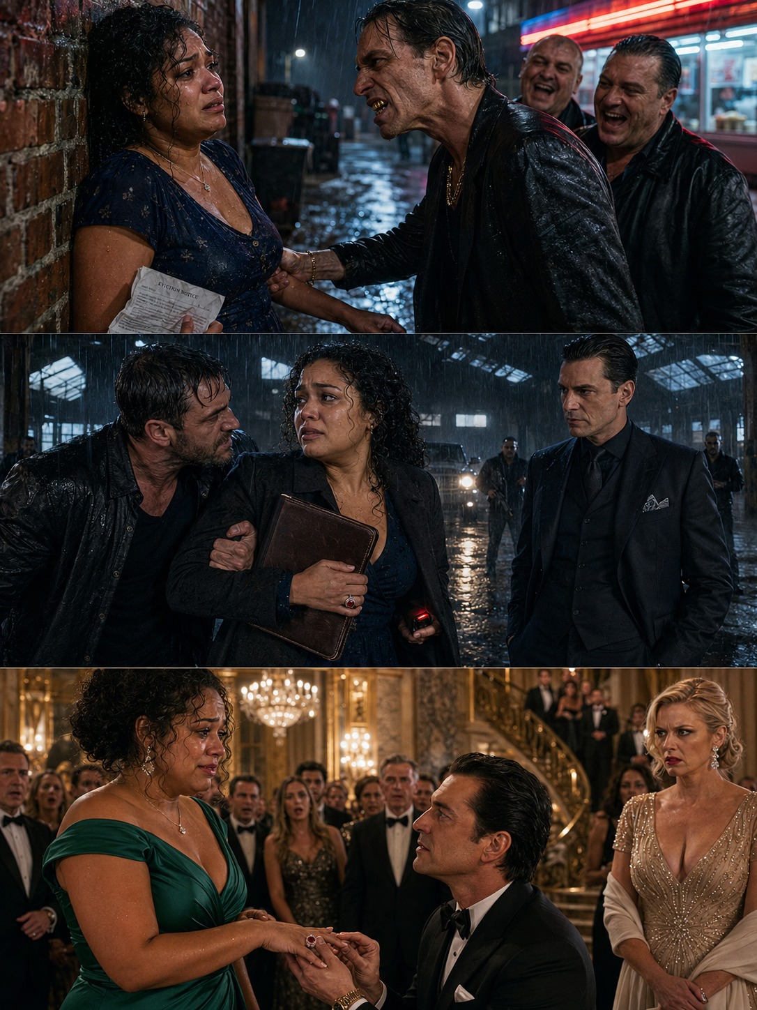 THEY LAUGHED WHEN THE BROKE CURVY MAID WALKED INTO THE MAFIA KING’S MANSION—UNTIL HIS VIOLENT LITTLE SON KISSED HER AND VINCENT ROMANO SAID, “SHE BELONGS TO MY FAMILY NOW”