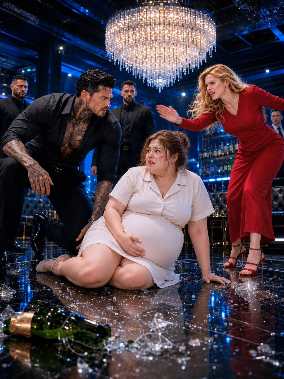 Get Out of My Way!" The Heiress Slapped the Curvy Pregnant Waitress in Front of the Mafia Boss