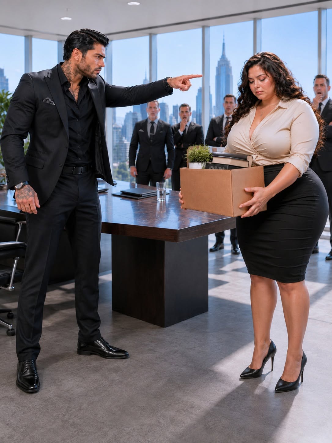 The Mafia Boss Fired the Curvy Librarian in Front of Everyone…