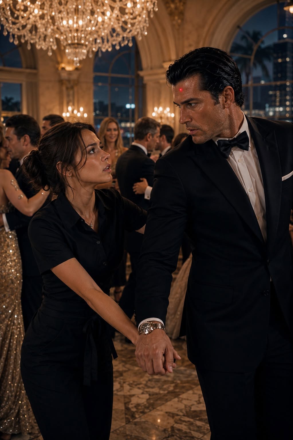 Dance With Me Like My Husband—There’s a Red Dot on Your Forehead,” She Whispered to the Mafia Boss