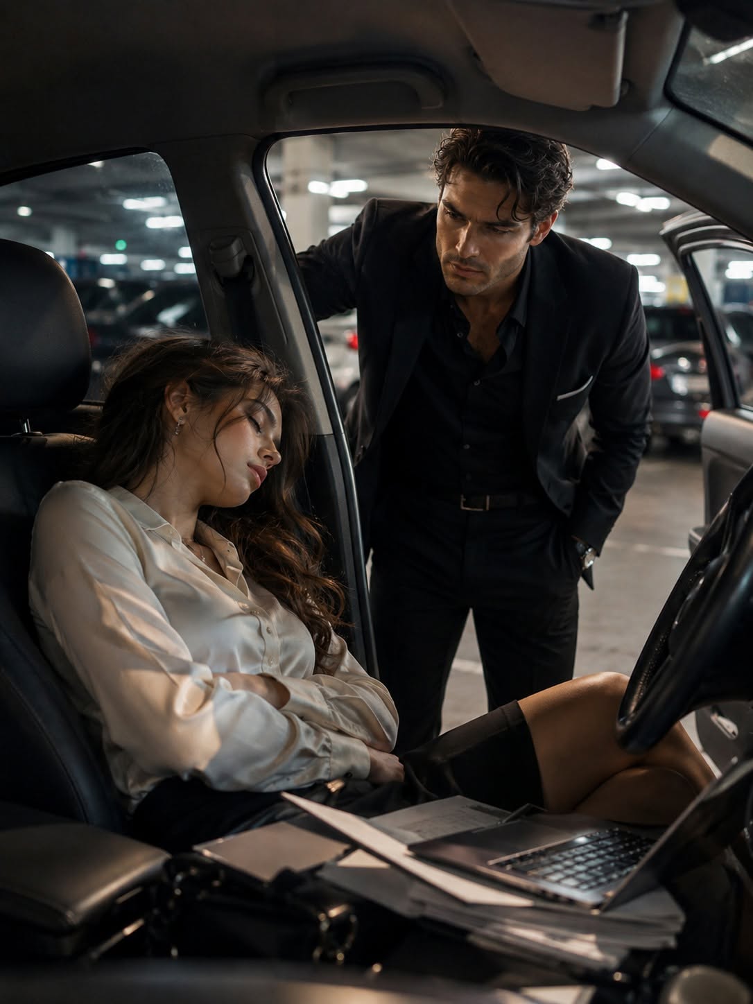 The Mafia Boss Caught His Secretary Sleeping In Her Car — What She Hid Changed Everything