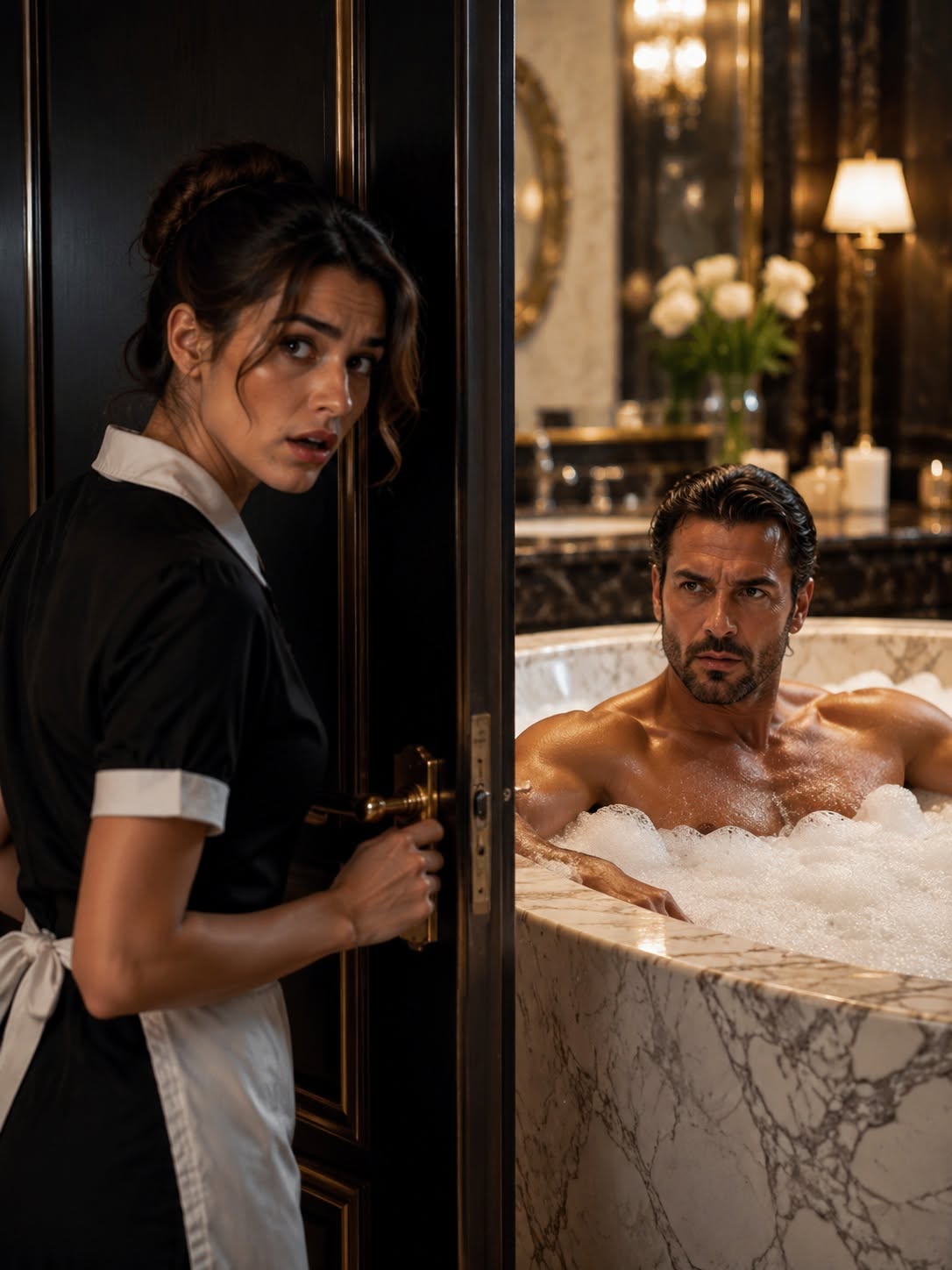 She Opened The Wrong Door At The Hotel — And The Mafia Boss Was Right There In A Bubble Bath