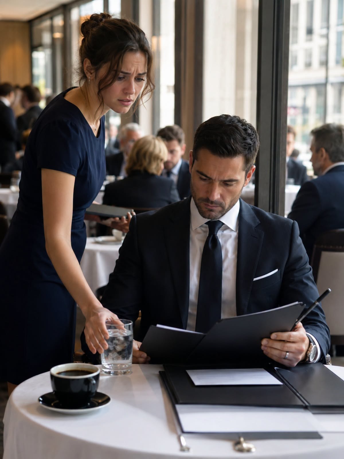 The 23-Year-Old Waitress Signaled Him Without a Wo...
