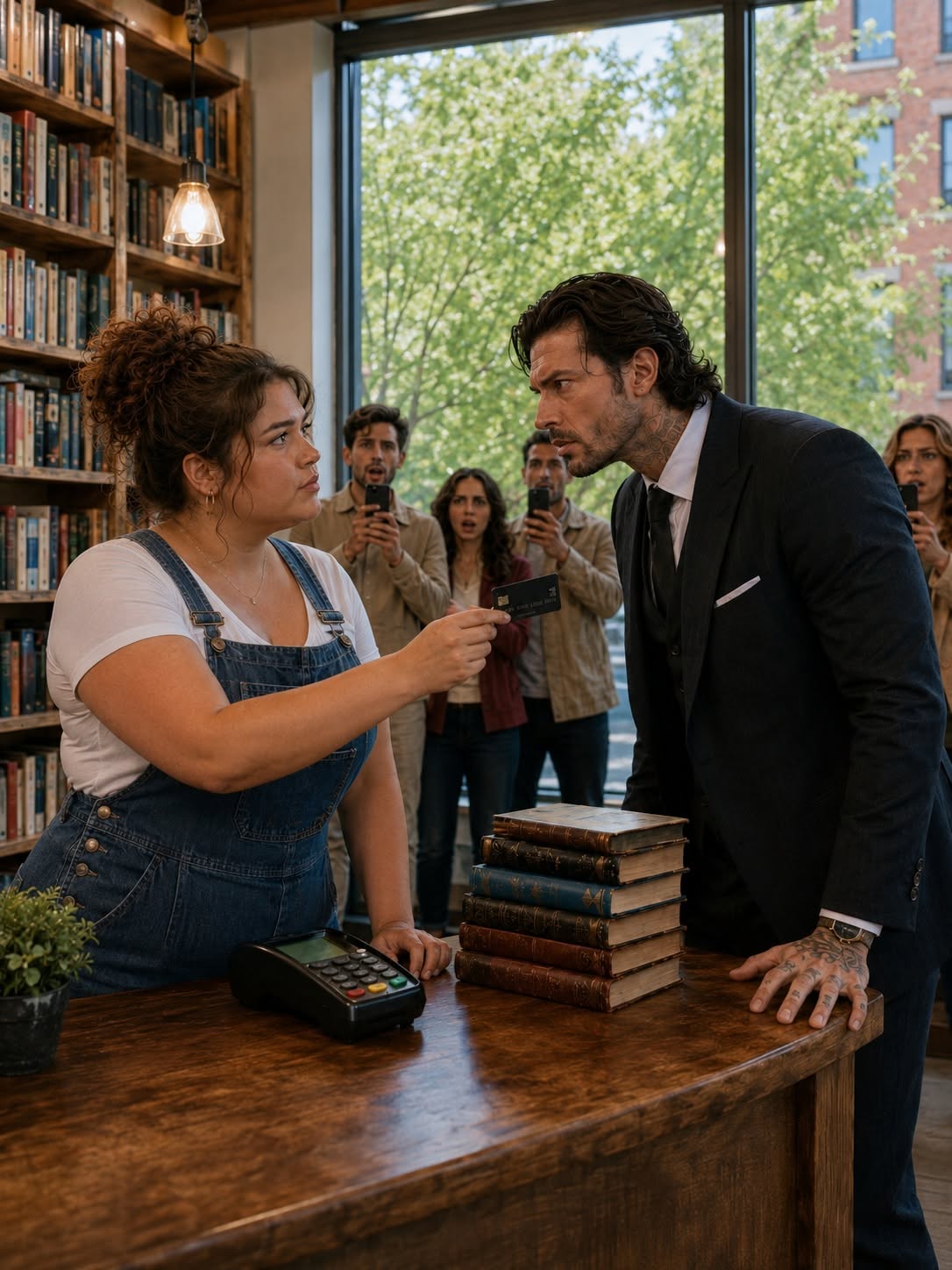THE CURVY BOOKSTORE OWNER REJECTED THE MAFIA BOSS’S BLACK CARD—THEN HE CALLED HER HIS FIANCÉE WHEN THE MAN WHO BETRAYED HER CAME TO TAKE EVERYTHING