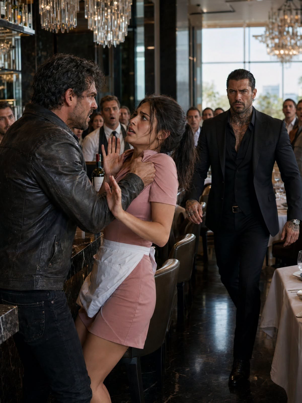 The Waitress’s Ex Attacked Her During Her Shift—The Mafia Boss’s Reaction Silenced the Entire Restaurant